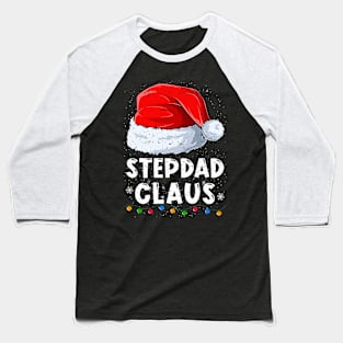 Stepdad Claus Christmas Santa Family Matching Pajama Baseball T-Shirt